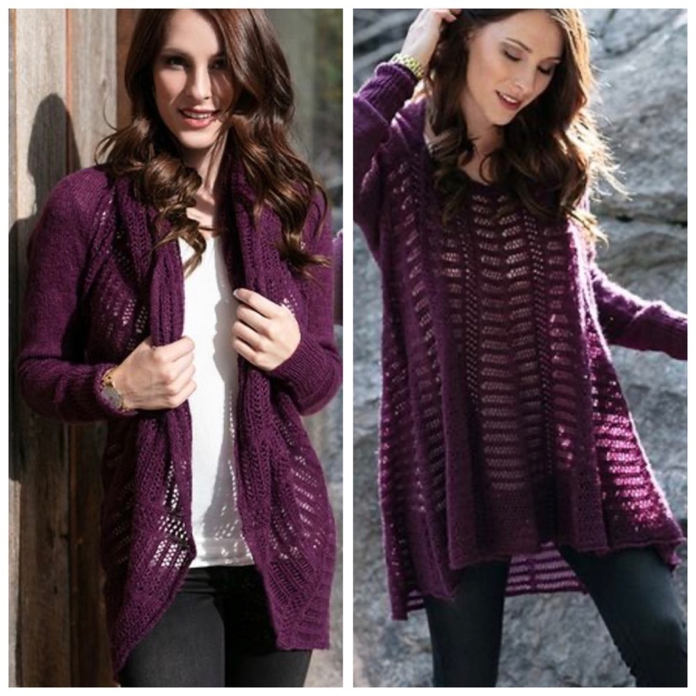Grace & Lace Two Fit Knit Sweater And Cardigan - Size Large - XXL